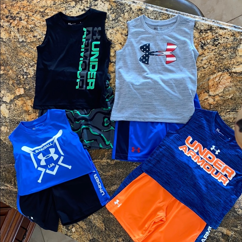 Bundle of 4 - Toddler Under Armour Short Set